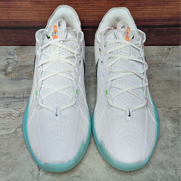 Nike Air Zoom GT Cut 3 Men\'s Size 9.5 White Bleached Turquoise Shoes DV2913-107